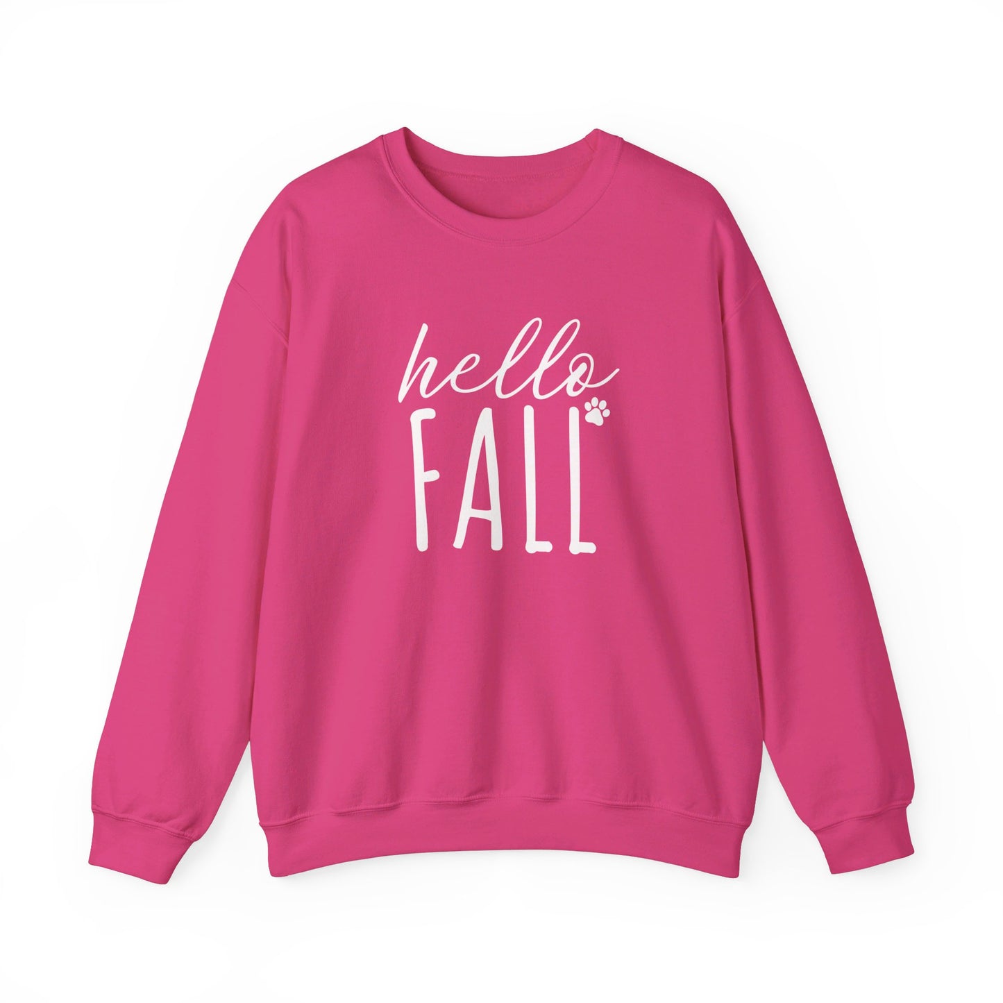 Hello Fall Paw (white) Sweatshirt