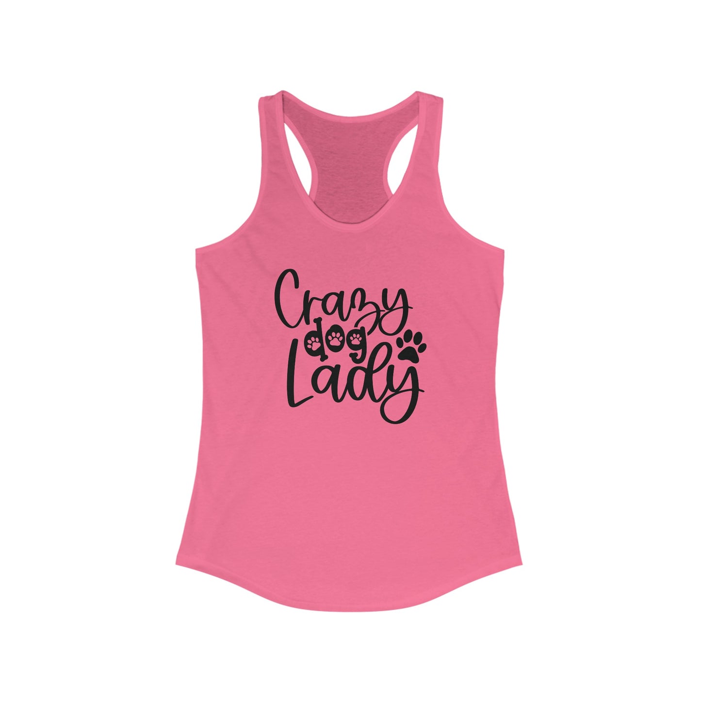 Crazy Dog lady Women's Racerback Tank