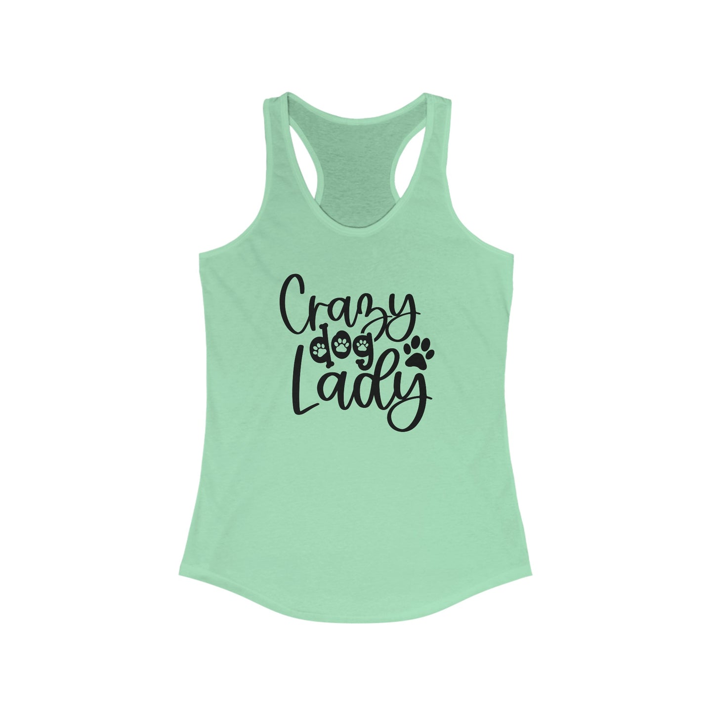 Crazy Dog lady Women's Racerback Tank