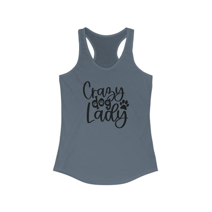 Crazy Dog lady Women's Racerback Tank