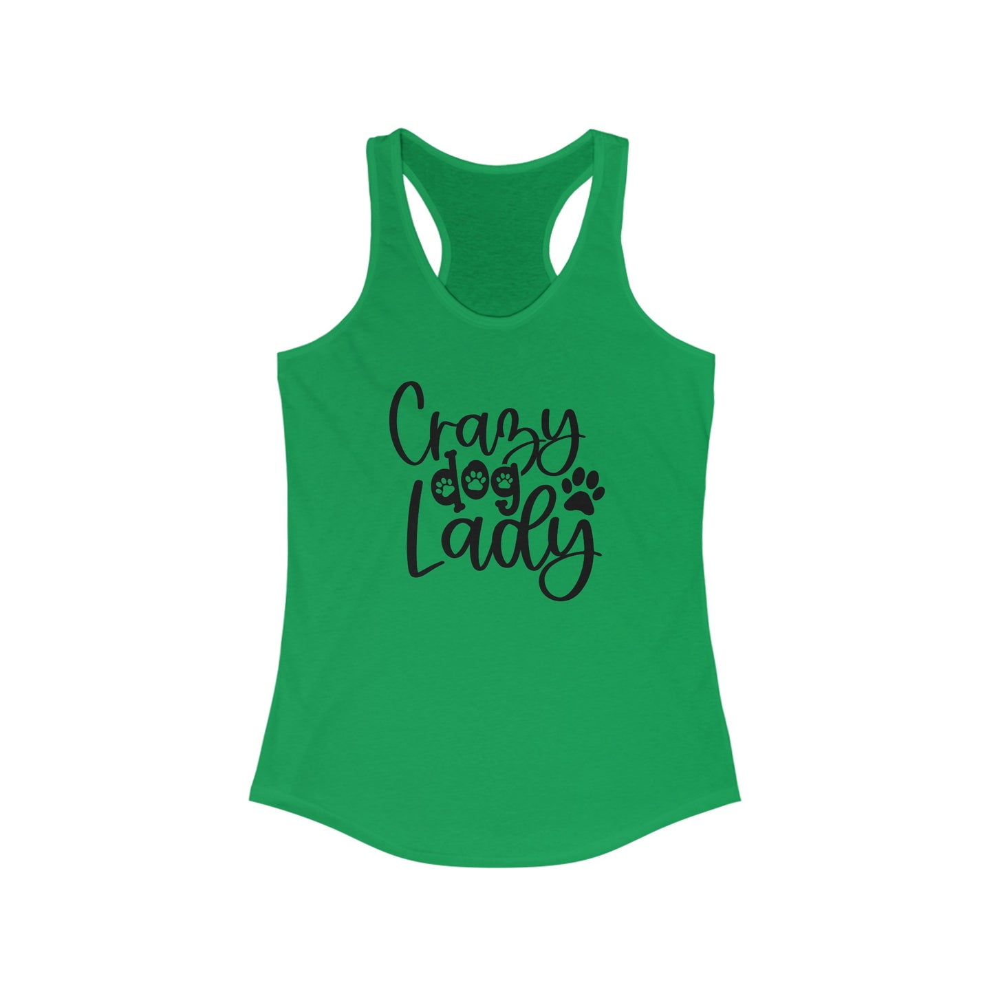 Crazy Dog lady Women's Racerback Tank