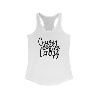 Crazy Dog lady Women's Racerback Tank