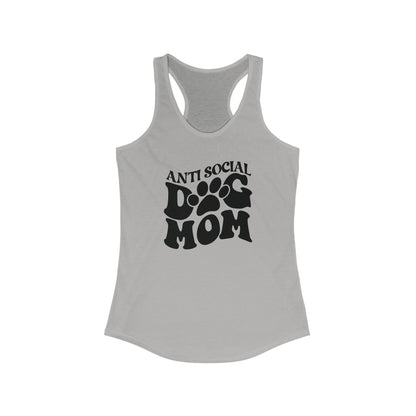 Antisocial Dog Mom Women's Racerback Tank