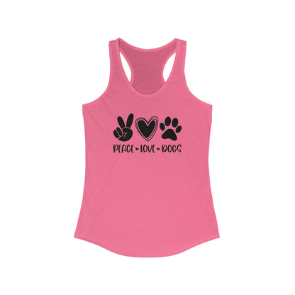 Peace Love Dogs Women's Racerback Tank