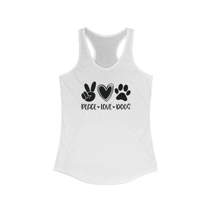 Peace Love Dogs Women's Racerback Tank