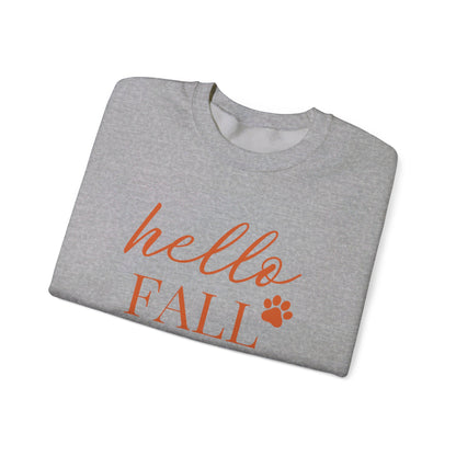 Hello Fall Paw (orange) Sweatshirt