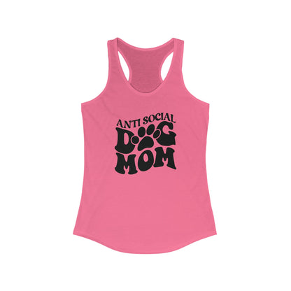 Antisocial Dog Mom Women's Racerback Tank