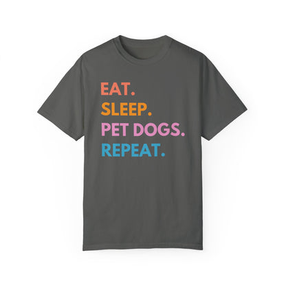 Eat Sleep Pet Dogs Repeat funny dog lover shirt