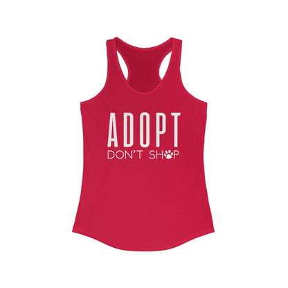 Adopt Dont Shop Women's Racerback Tank