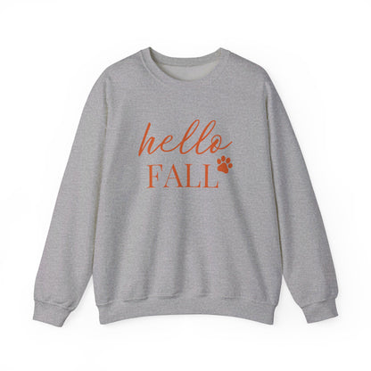 Hello Fall Paw (orange) Sweatshirt