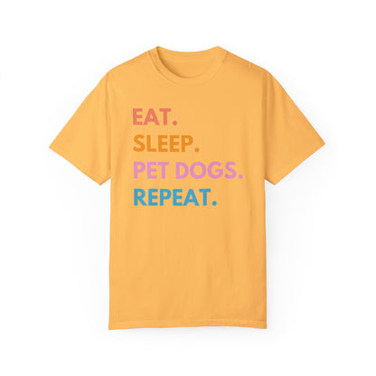 Eat Sleep Pet Dogs Repeat funny dog lover shirt