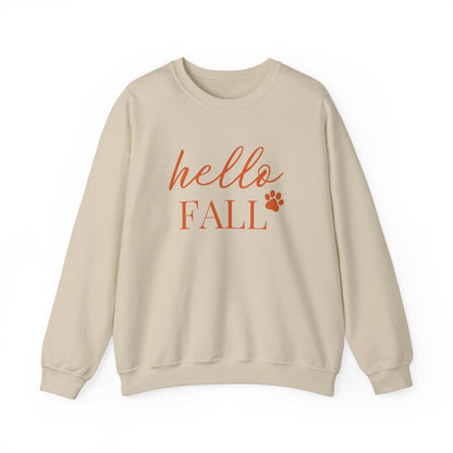 Hello Fall Paw (orange) Sweatshirt