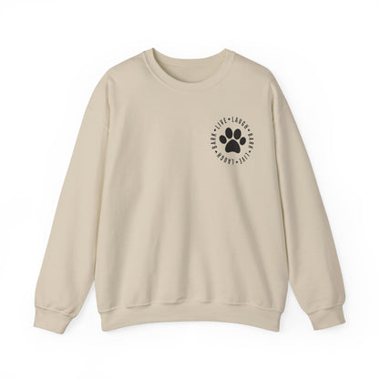 Just a girl who loves dogs Sweatshirt (front and back)