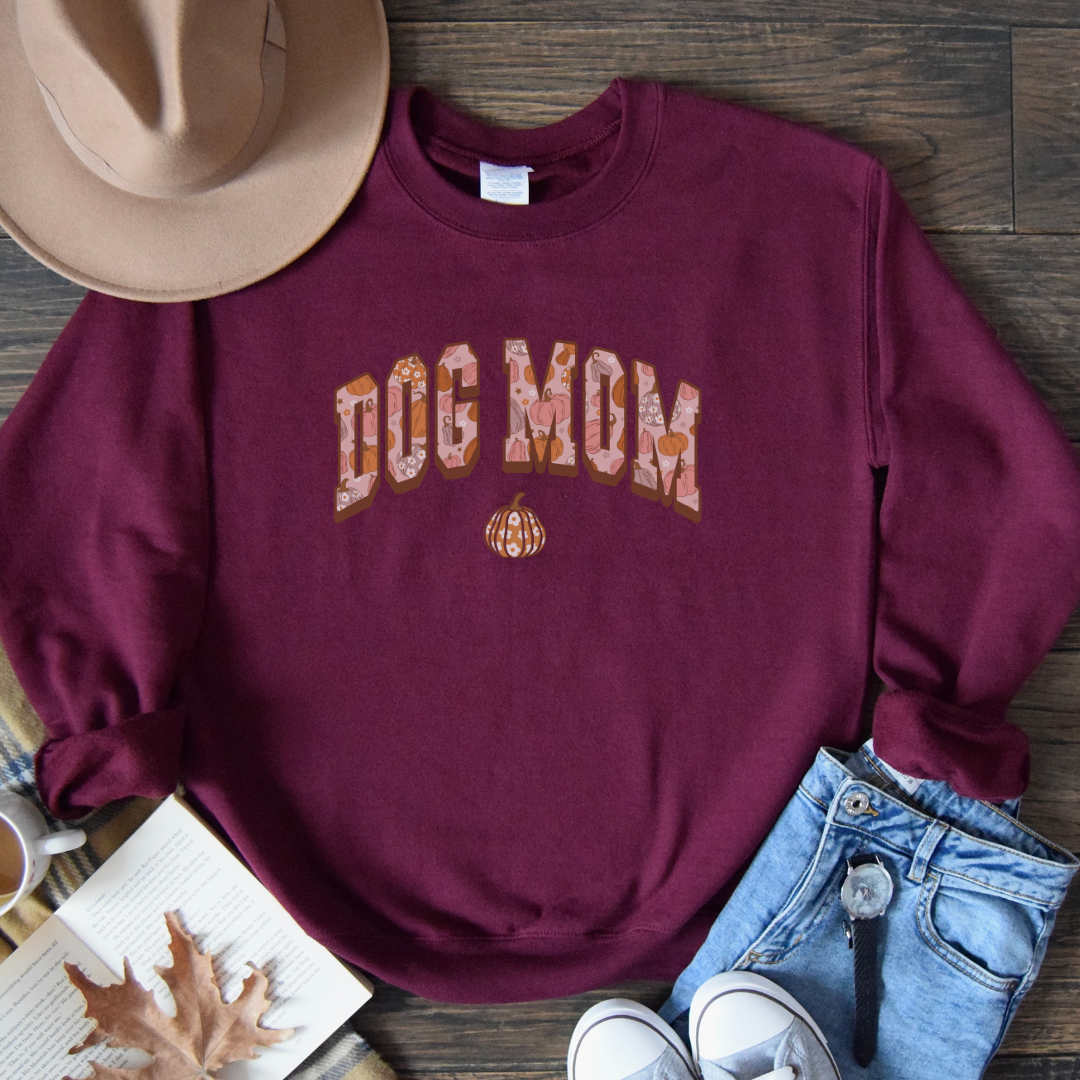 Dog Mom Fall Pumpkin Sweatshirt