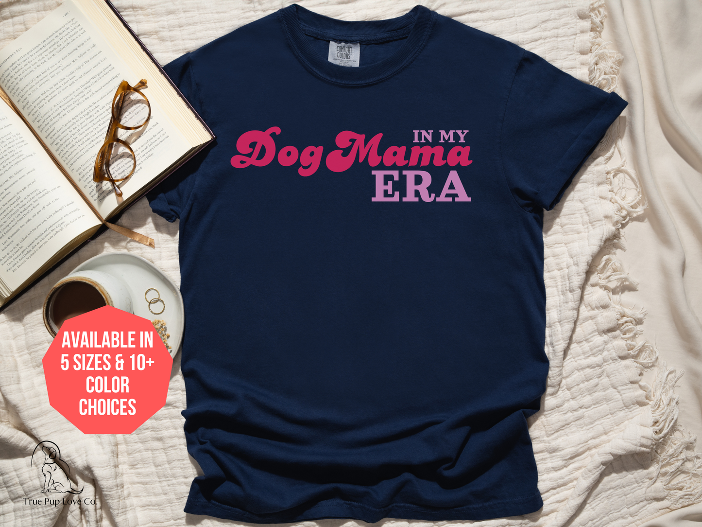 In my Dog Mama Era T-shirt in red