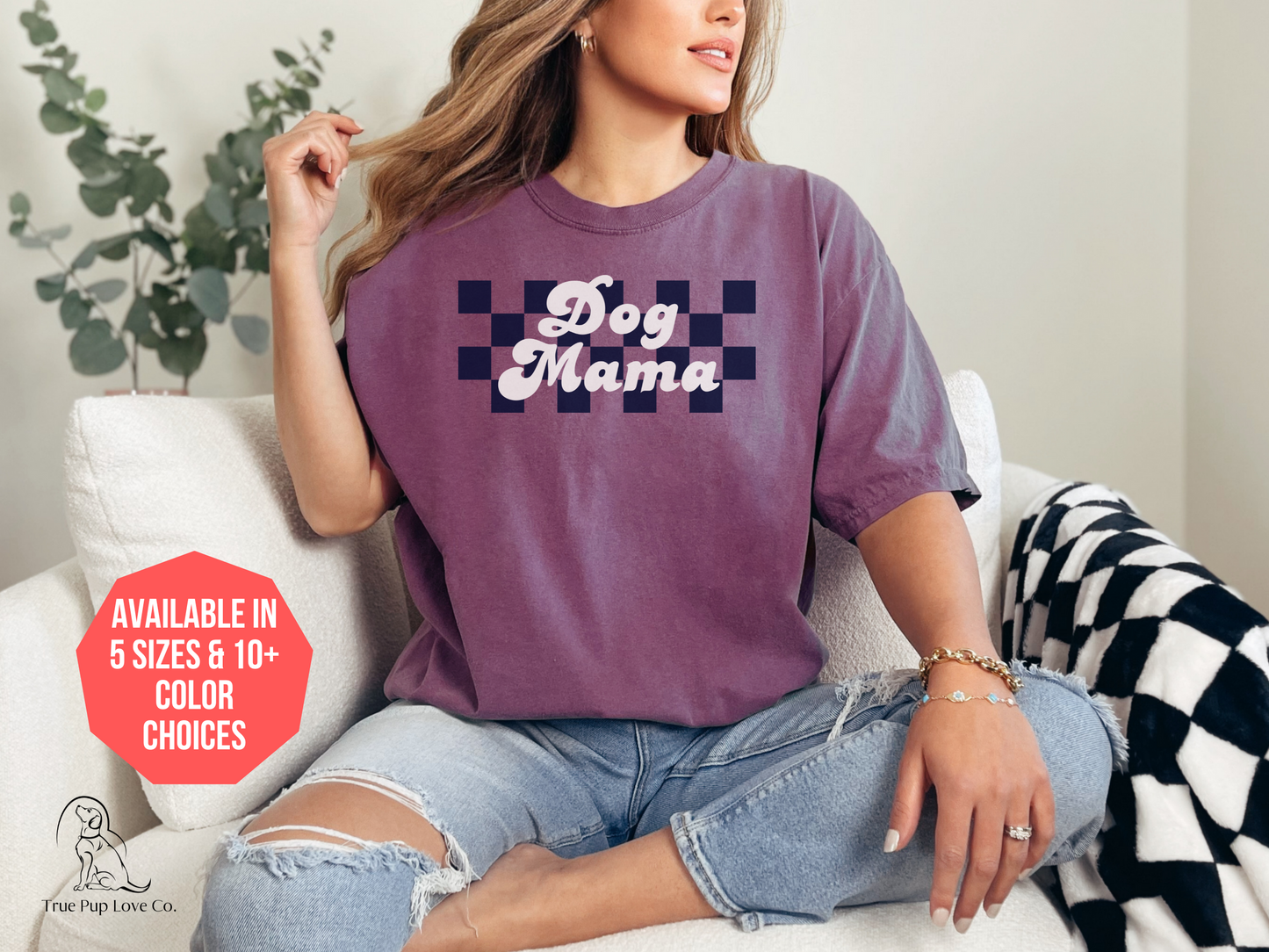 Retro Dog Mama t-shirt