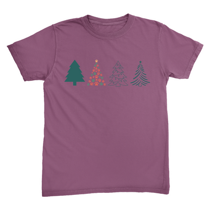 Christmas Tree Dog Mom Tshirt