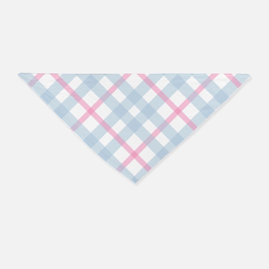 Seamless Plaid pattern Dog Bandana