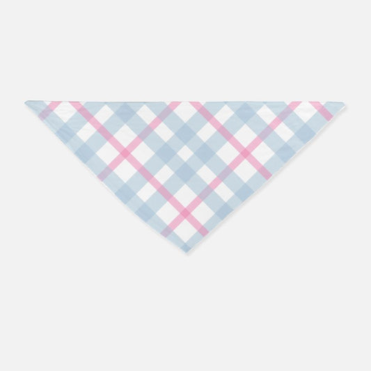 Seamless Plaid pattern Dog Bandana