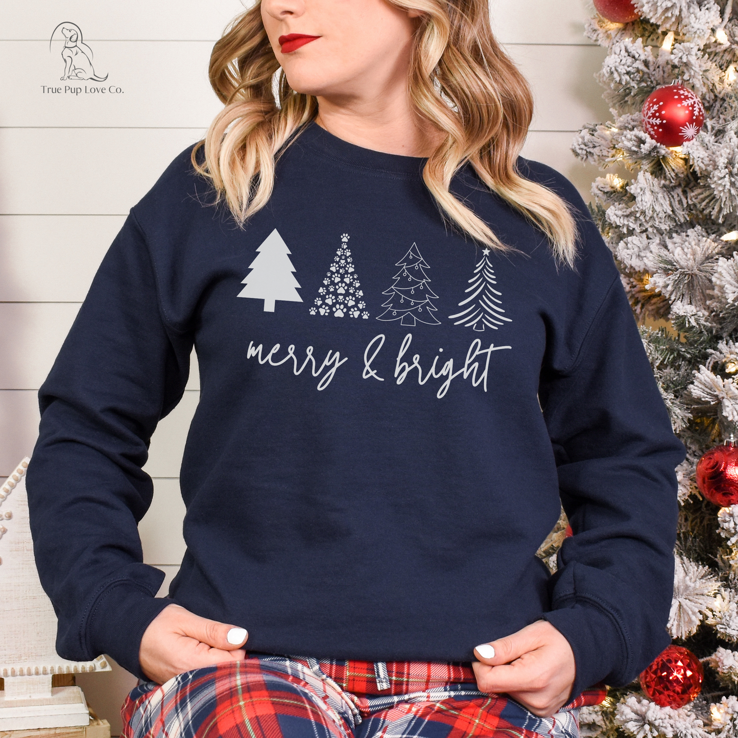 Christmas Tree Merry & Bright Sweatshirt