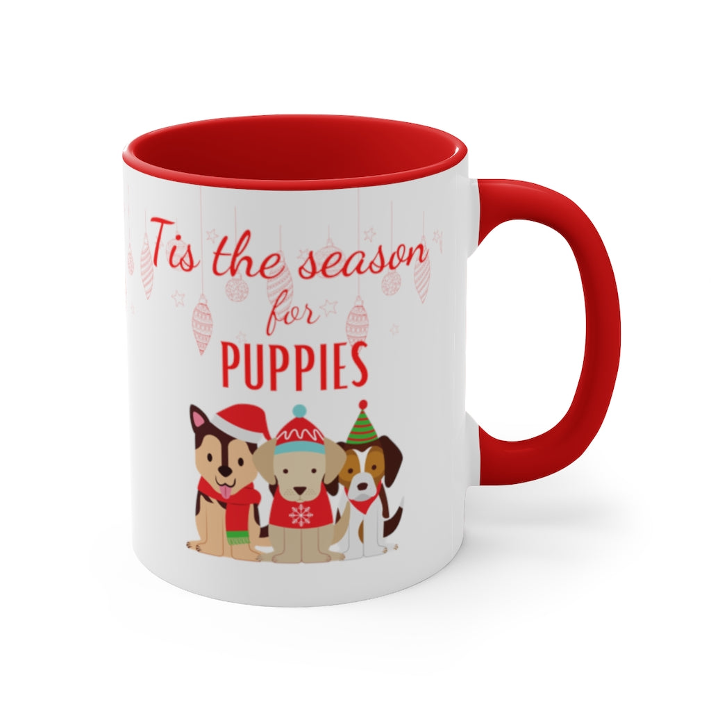 'Tis the season of Puppies Dog Coffee Mug