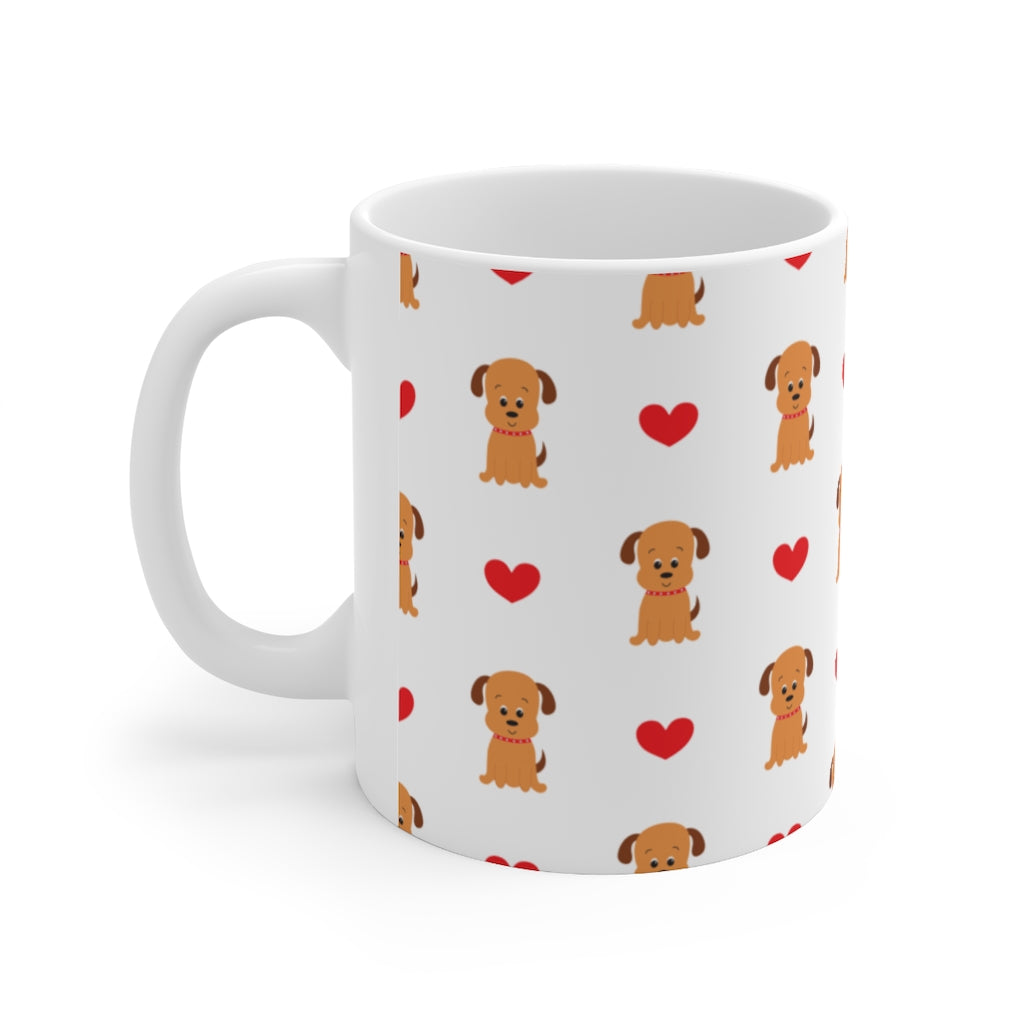 Pup ❤️ Ceramic Dog Mug, 11oz