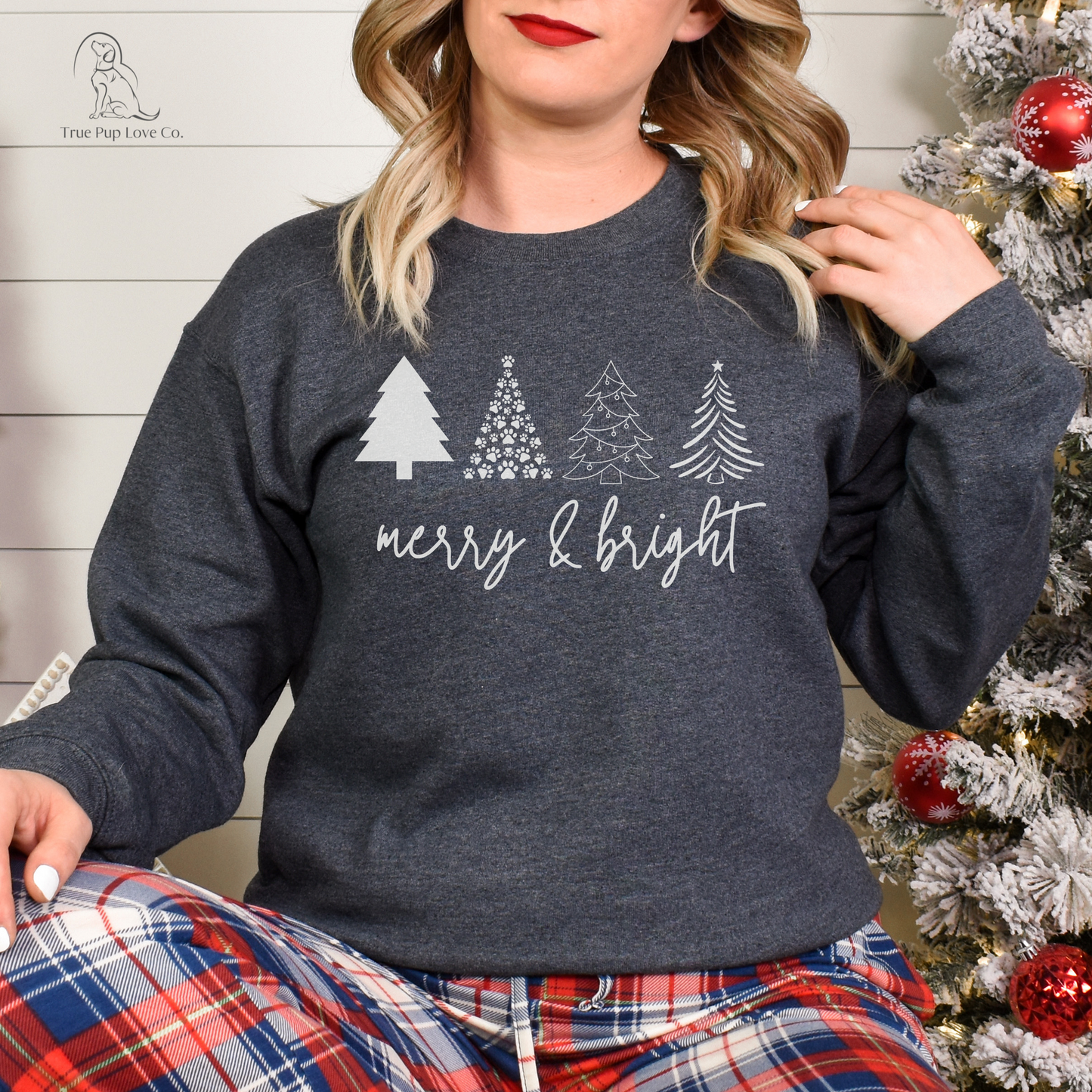 Christmas Tree Merry & Bright Sweatshirt