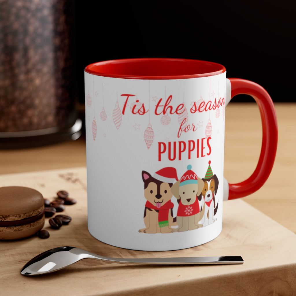 'Tis the season of Puppies Dog Coffee Mug