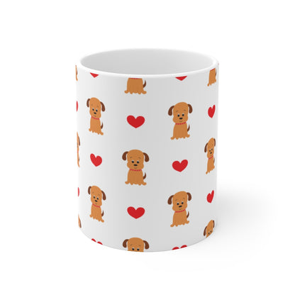 Pup ❤️ Ceramic Dog Mug, 11oz