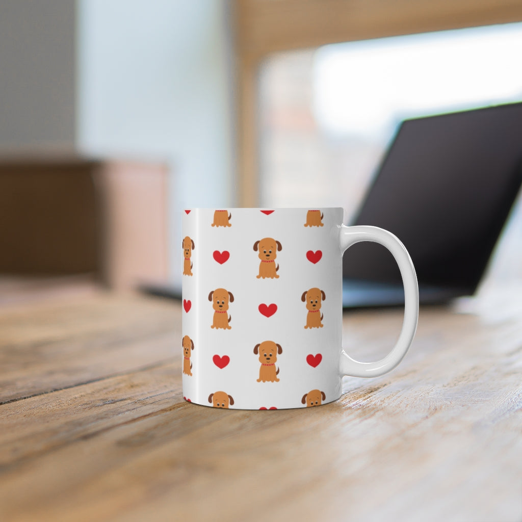 Pup ❤️ Ceramic Dog Mug, 11oz