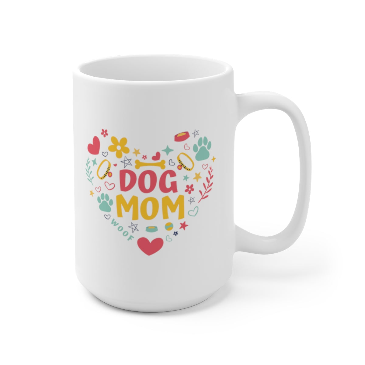 Dog Mom love 15 oz mug