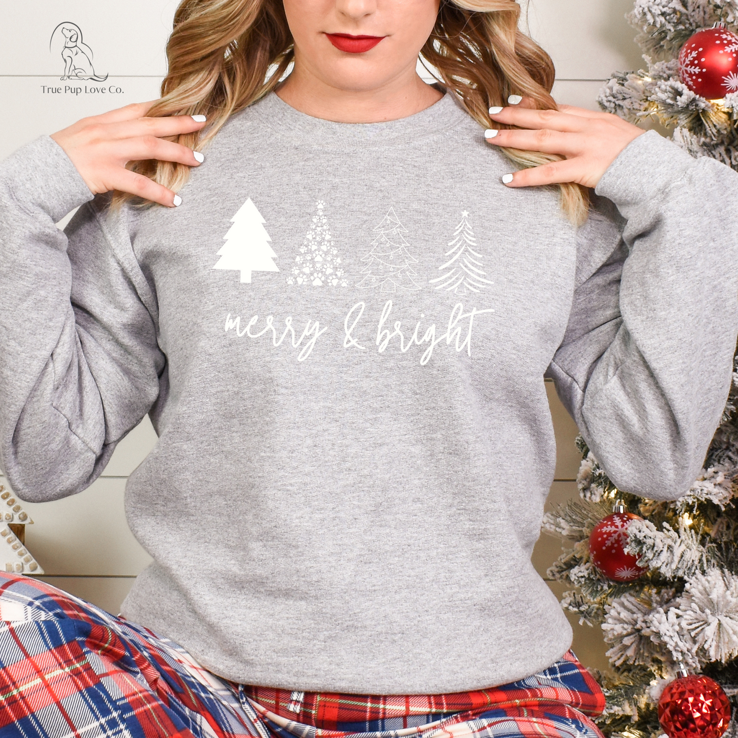 Christmas Tree Merry & Bright Sweatshirt