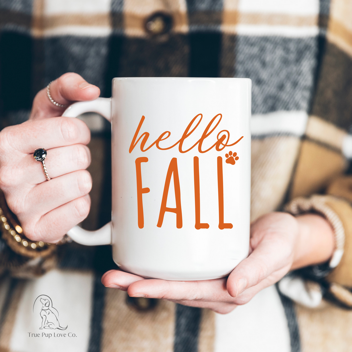 Hello Fall Dog Mom Mug