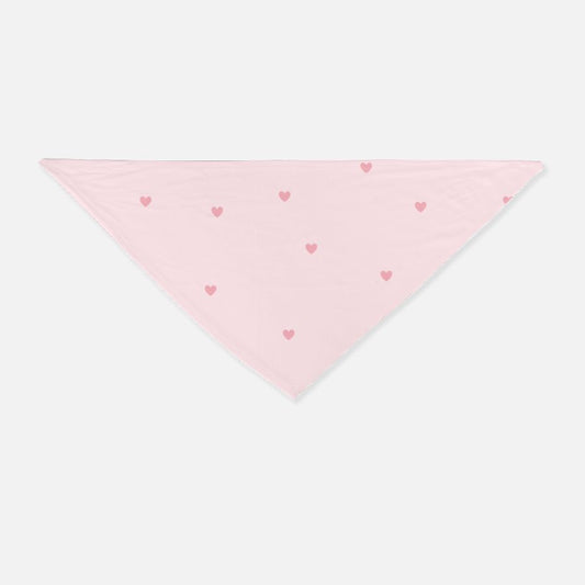 Pink Mini Heart Dog Bandana