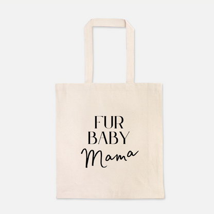 fur baby mama dog tote bag