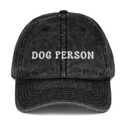 Dog Person Vintage Cotton Twill Hat