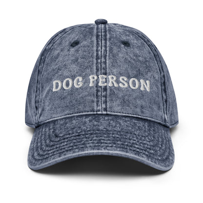 Dog Person Vintage Cotton Twill Hat