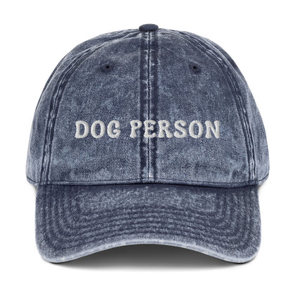 Dog Person Vintage Cotton Twill Hat